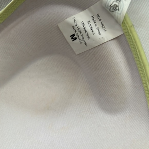 NEW!!! Damsel Padded Light Green Bikini with Stripped Bow Size M - Picture 4 of 6